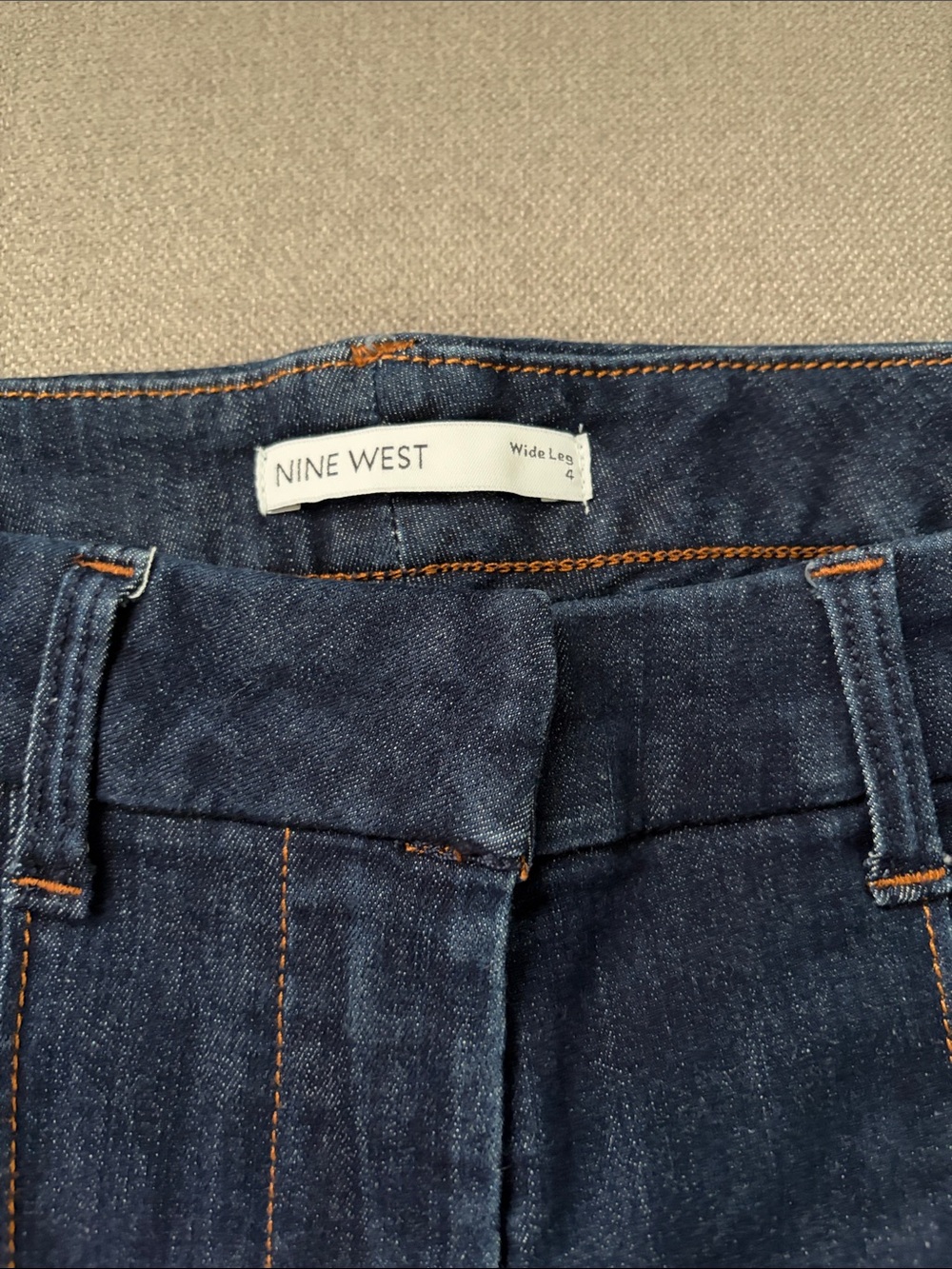 Nine West Indigo Wide-Leg Denim Jeans